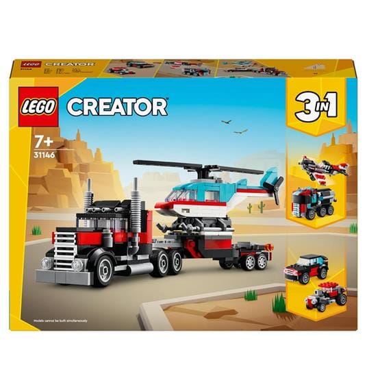 31146 AUTOCARRO CON ELICOTTERO LEGO 