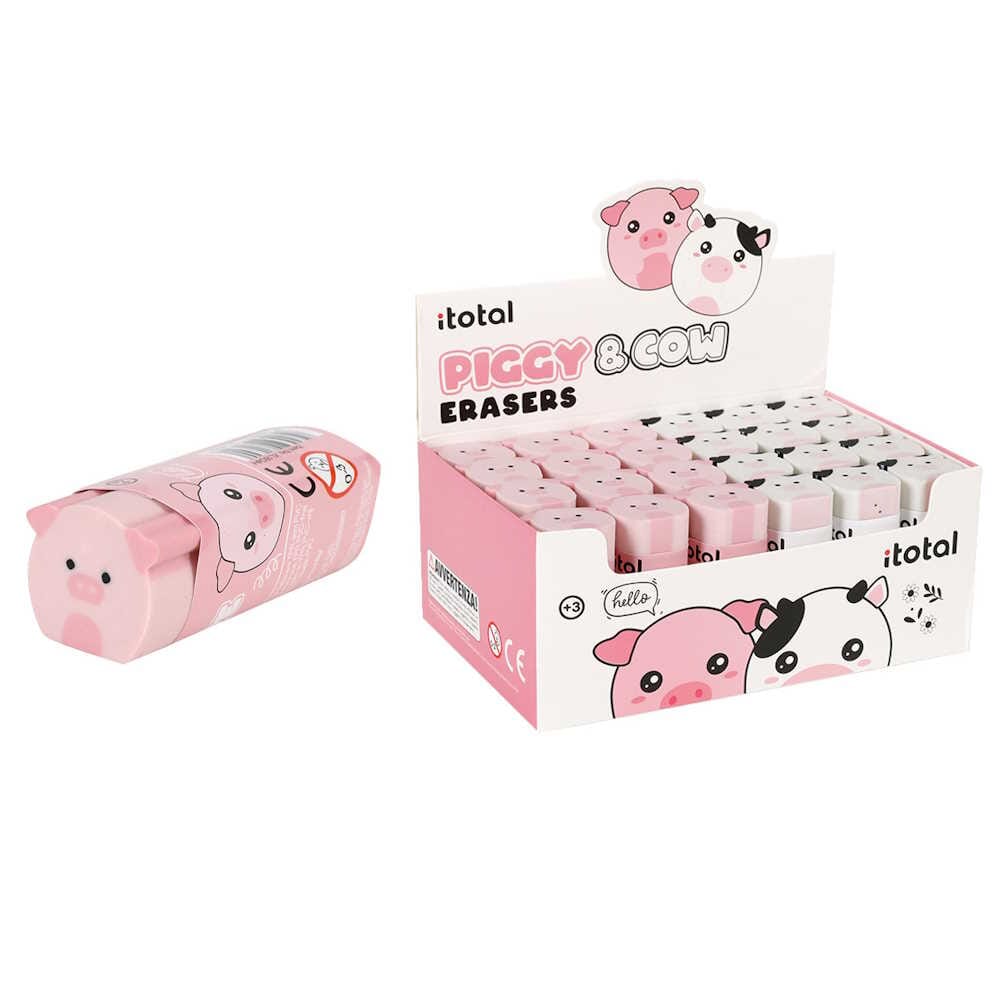 Gomma Da Cancellare Sagomata Mucca O Maialino I Total