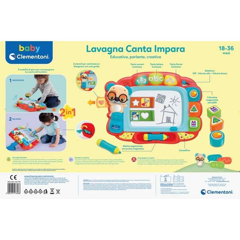 Baby Lavagna Cante E Impara Clementoni toysvaldichiana.it 