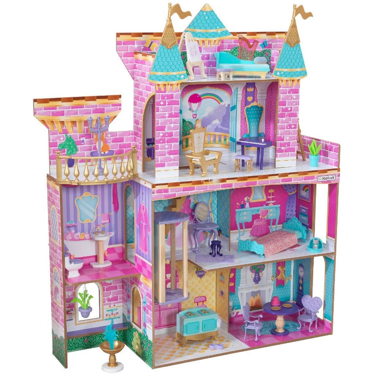 Kidkraft Dollhouse Princess Castle Casa Delle Bambole In Legno