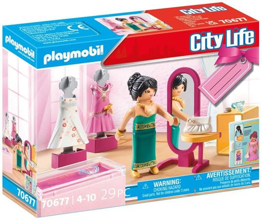 Playmobil- Boutique Abiti da Cerimonia, Multicolore, 70677 PLAYMOBIL 