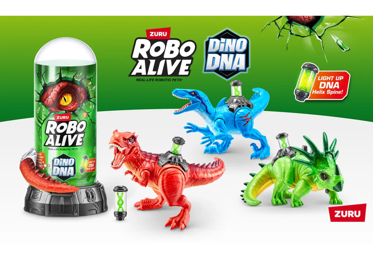 zuru  robo alive  dino dna playset
