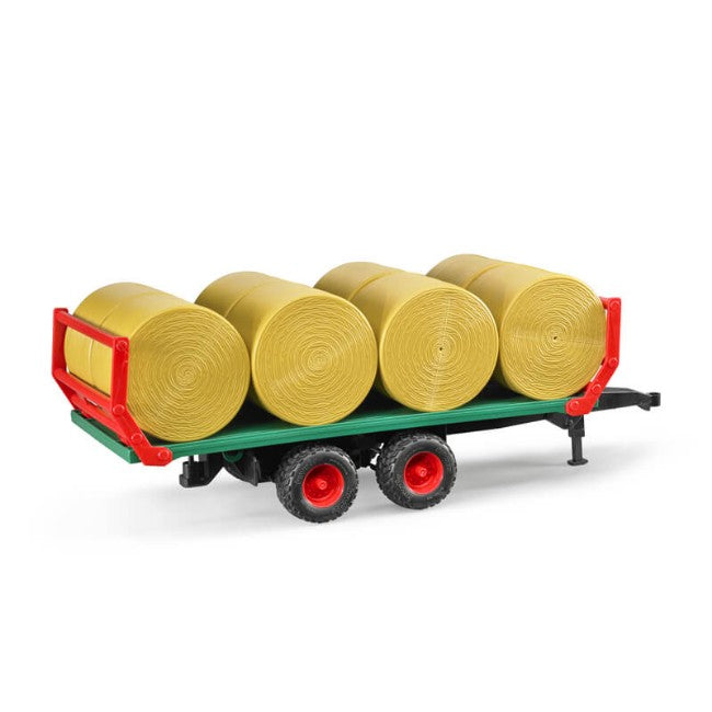 Bruder 02220 Rimorchio con 8 Balle Rotonde