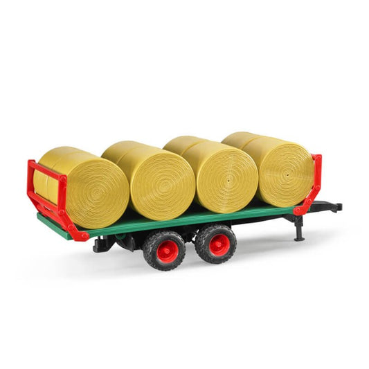 Bruder 02220 Rimorchio con 8 Balle Rotonde