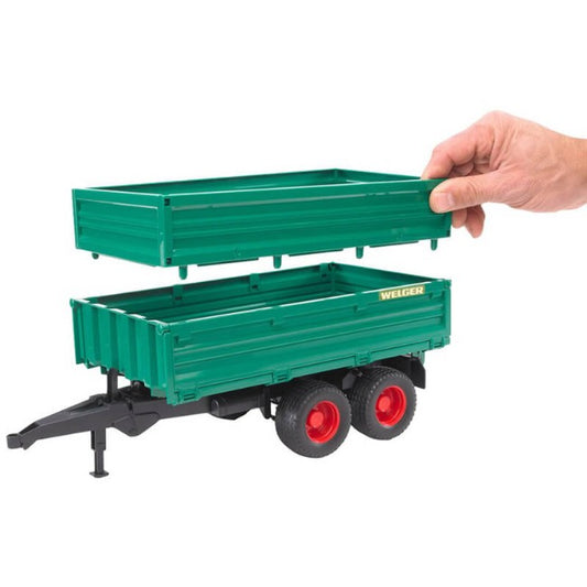 Bruder 02010 Rimorchio Ribaltabile a 2 Assi
