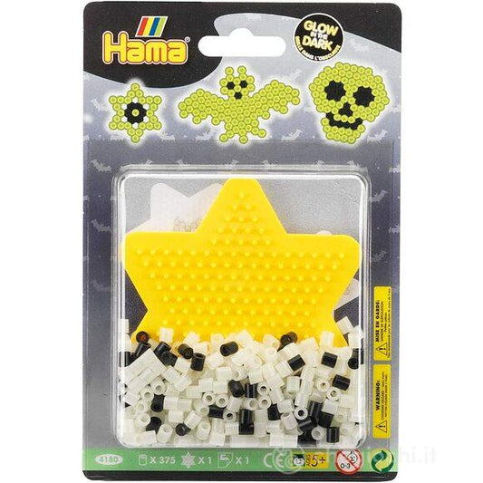 4180 Hama Set Perline Glow In The Dark da stirare