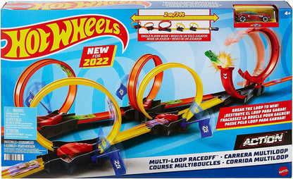Hot Wheels Multi Loop Raceoff HDR83 di mattel