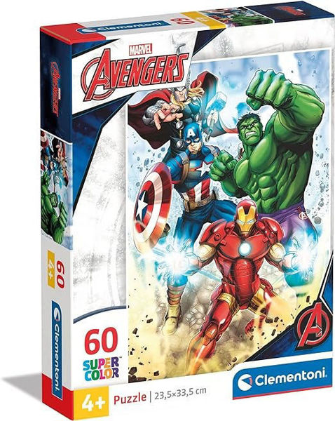 Clementoni Puzzle 60 Pezzi - Avenger eta 4+