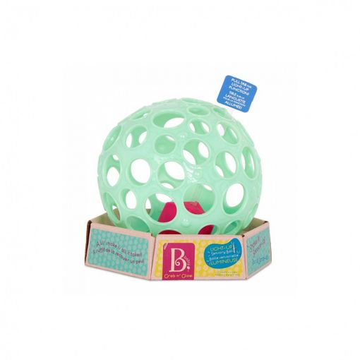 Grab 'n' Glow Light-Up Baby Ball – Palla luminosa per neonati battat