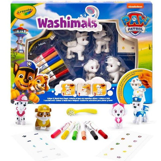 Crayola Washimals Pets - Set con Adesivi Paw Patrol