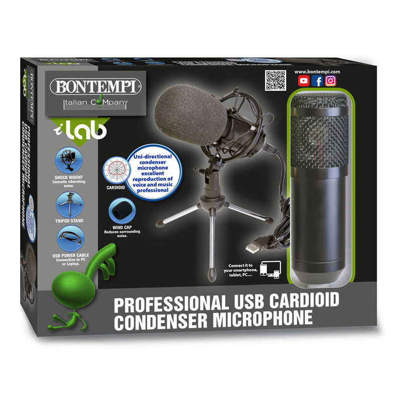 Bontempi  Microfono Professionale A Condensazione