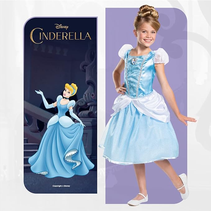 Disney Ufficiale - Costume Cenerentola - 7-8 Anni
