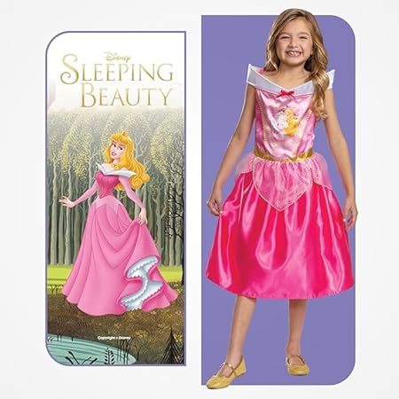 Disney Ufficiale - Costume Bella Addormentata 7-8 Anni