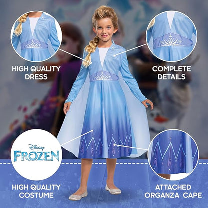 Disguise Disney Costume Da Bambina Elsa 7-8 Anni