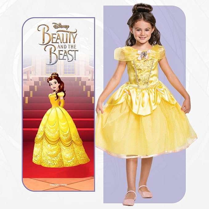 Disney Ufficiale - Costume Bella E Bestia 5-6 Anni