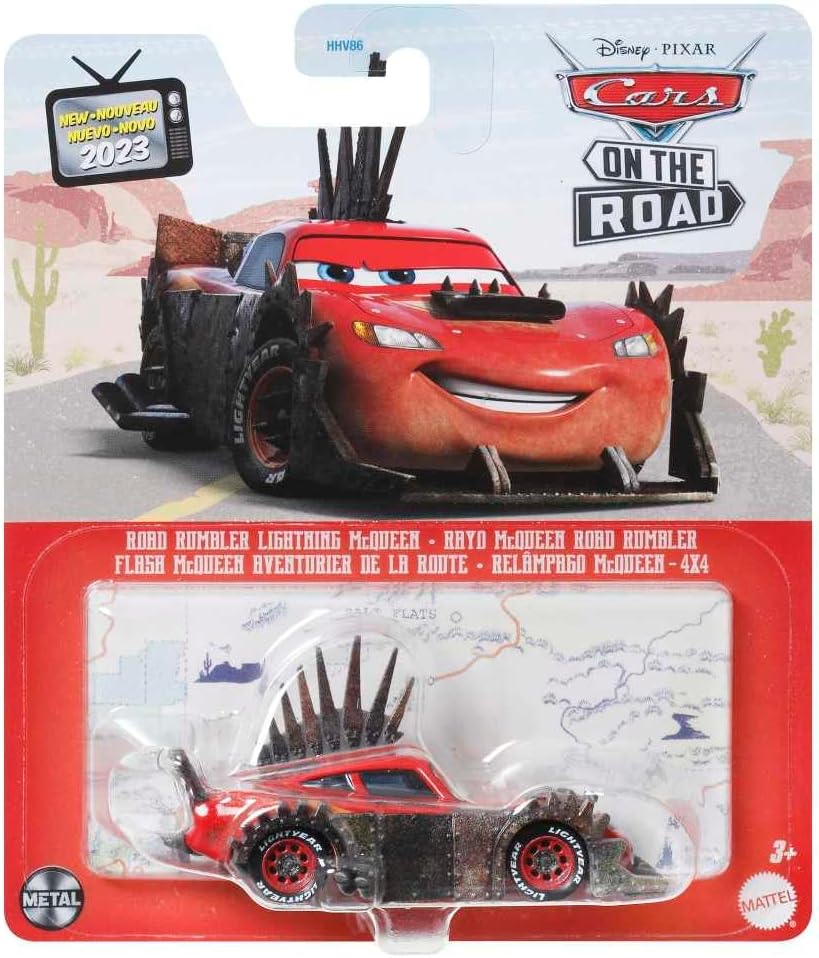 Disney Pixar Cars - Serie On The Road - Rumbler Da Strada Saetta Mcqueen