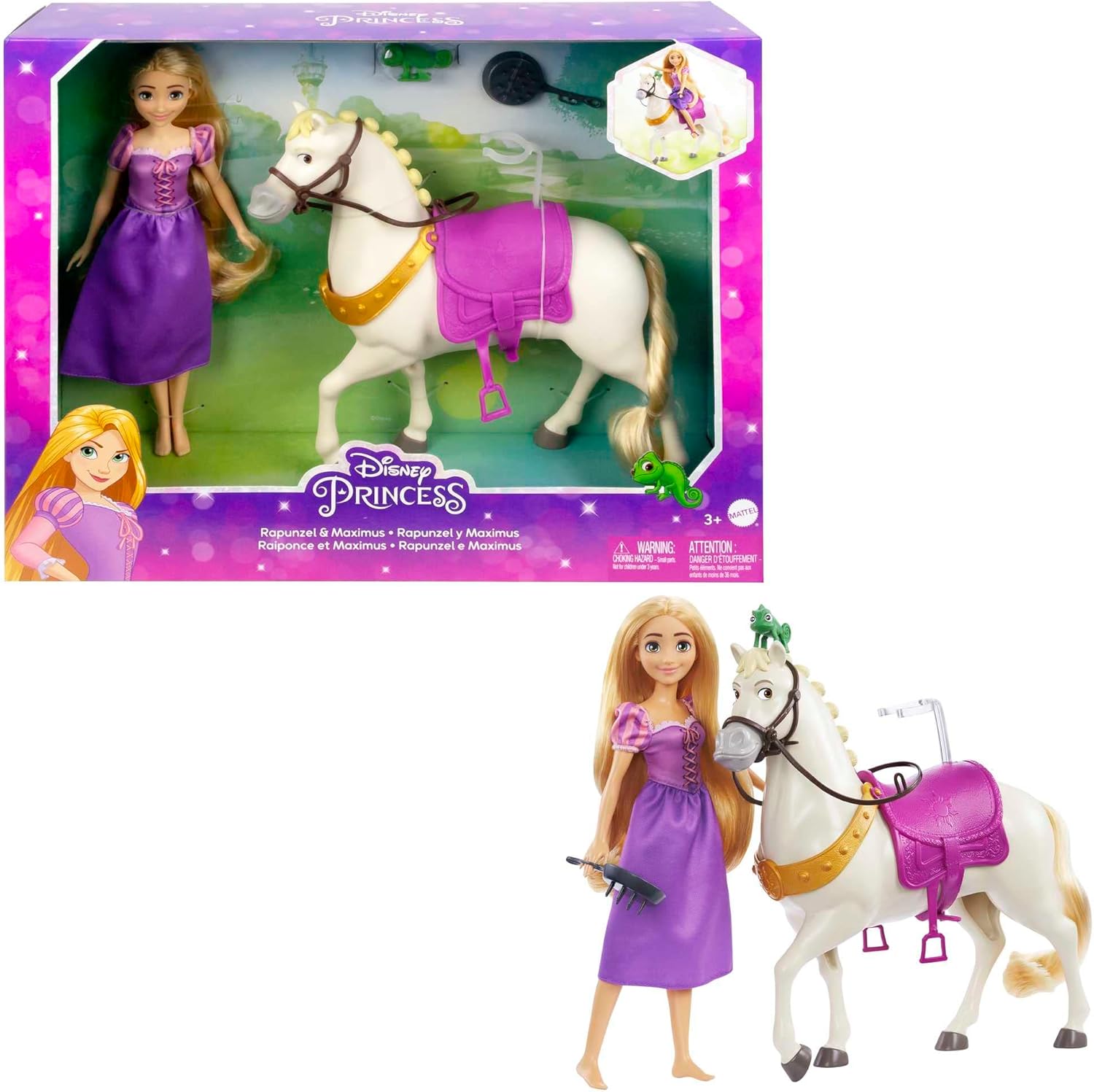 Mattel Disney Princess - Rapunzel E Maximus