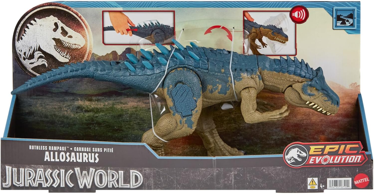 Mattel Jurassic World - Allosauro Furia Selvaggia