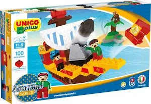 Unico Kit Piratenschiff 100 Pezzi
