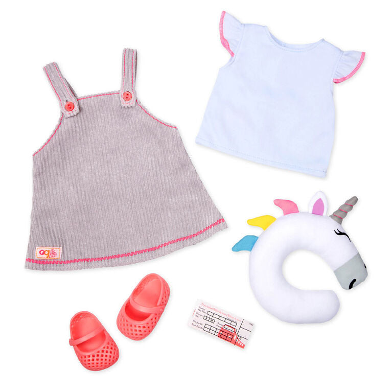 Our Generation, Unicorn Express, vestito da viaggio Unicorn per bambole da 18 pollici