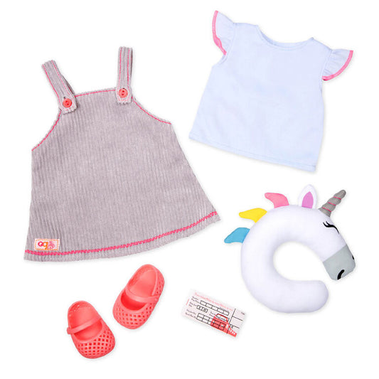 Our Generation, Unicorn Express, vestito da viaggio Unicorn per bambole da 18 pollici