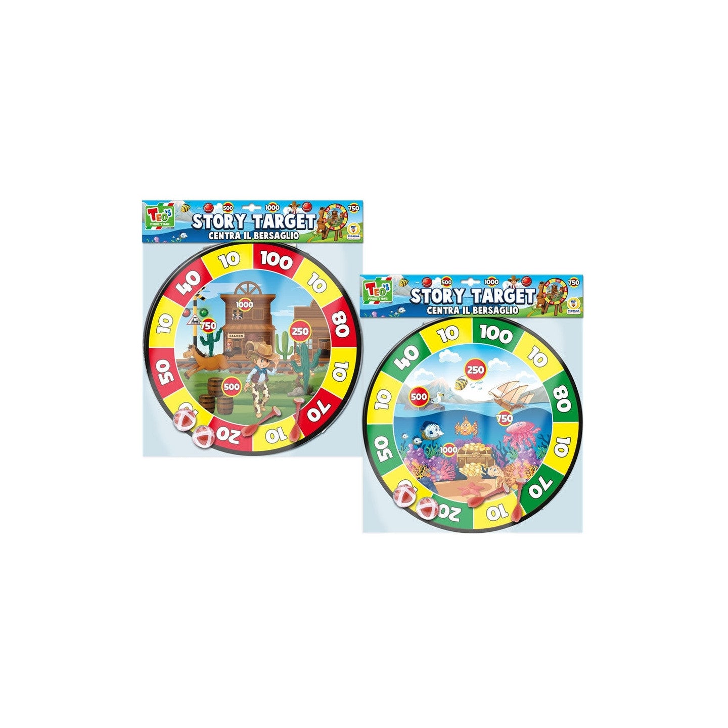 Teorema Story Target Velcro Con Palline E Freccette 2 Ass.