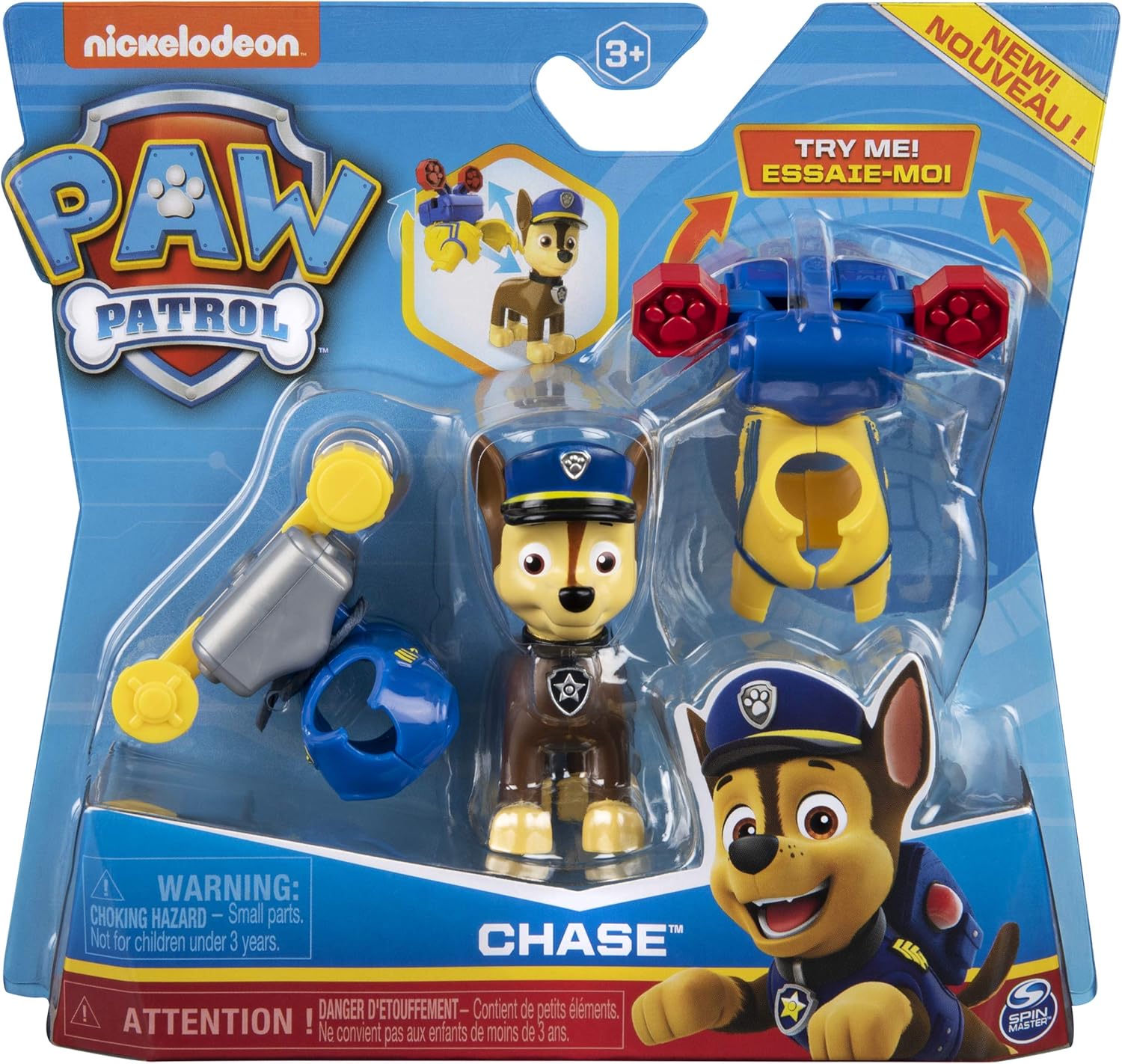 Paw Patrol Chase 2 Clip On Backpacks Rescue