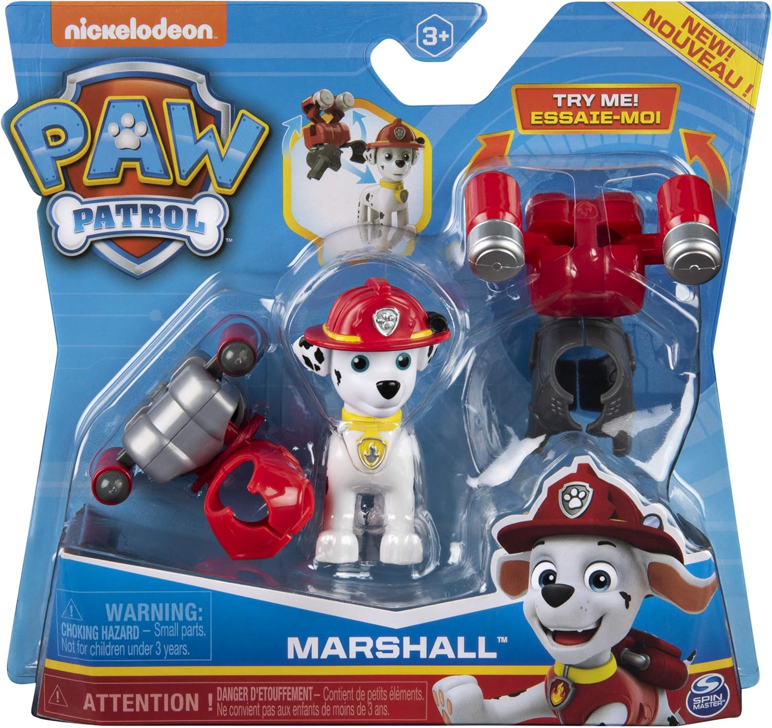 Paw Patrol Marshall 2 Clip On Backpacks Rescue