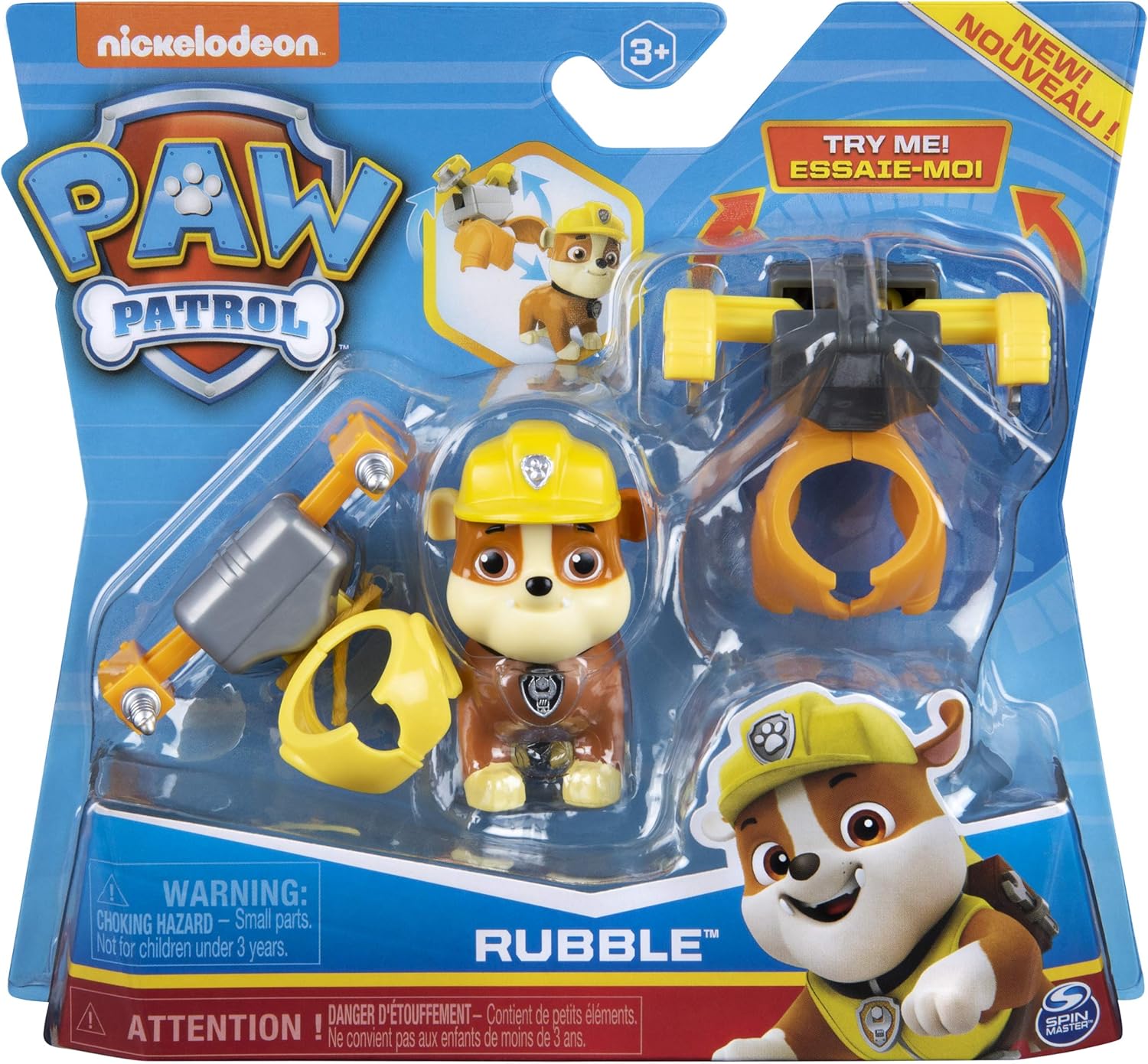 Paw Patrol Rubble 2 Clip On Backpacks Rescue