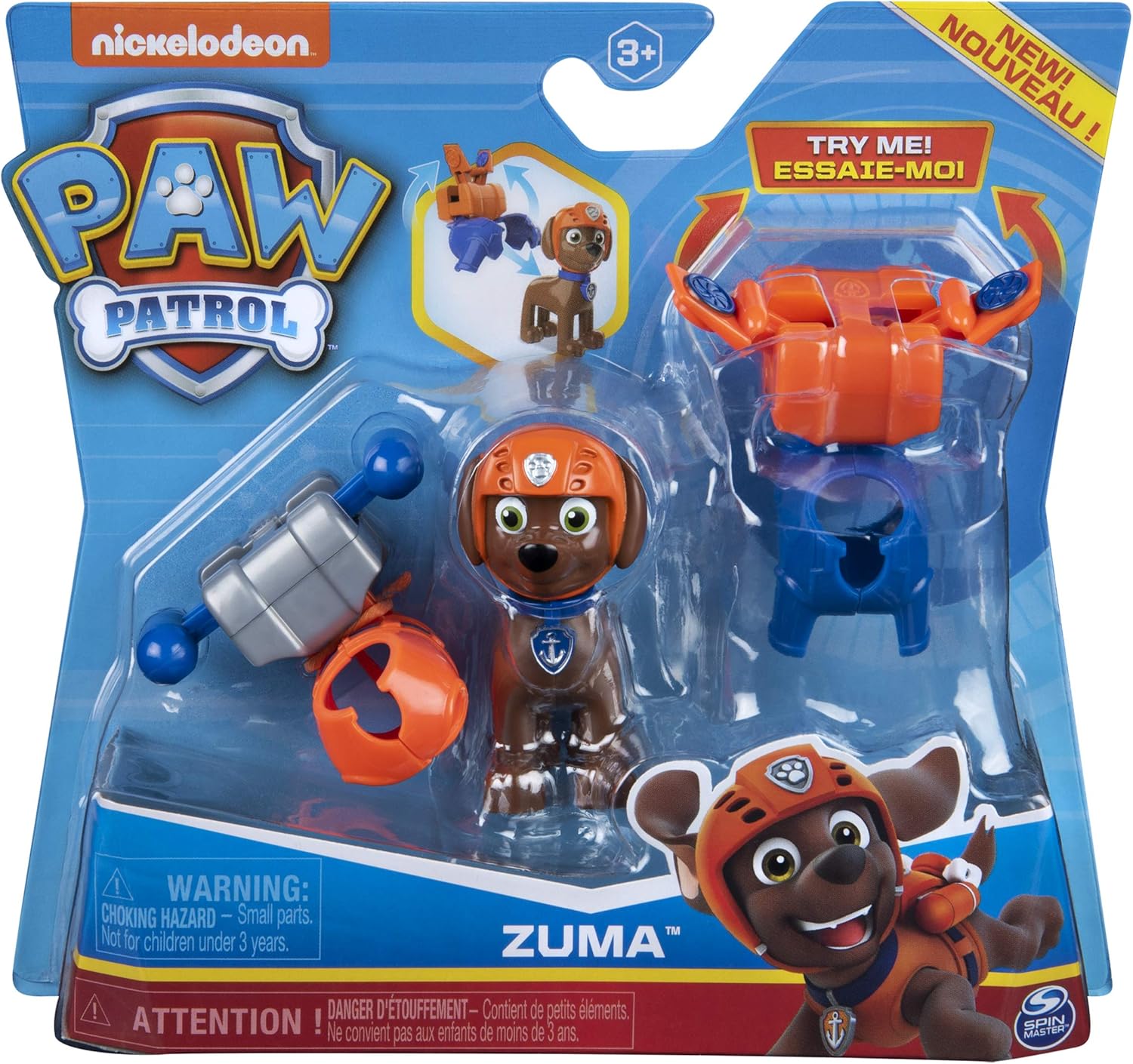 Paw Patrol Zuma 2 Clip On Backpacks Rescue