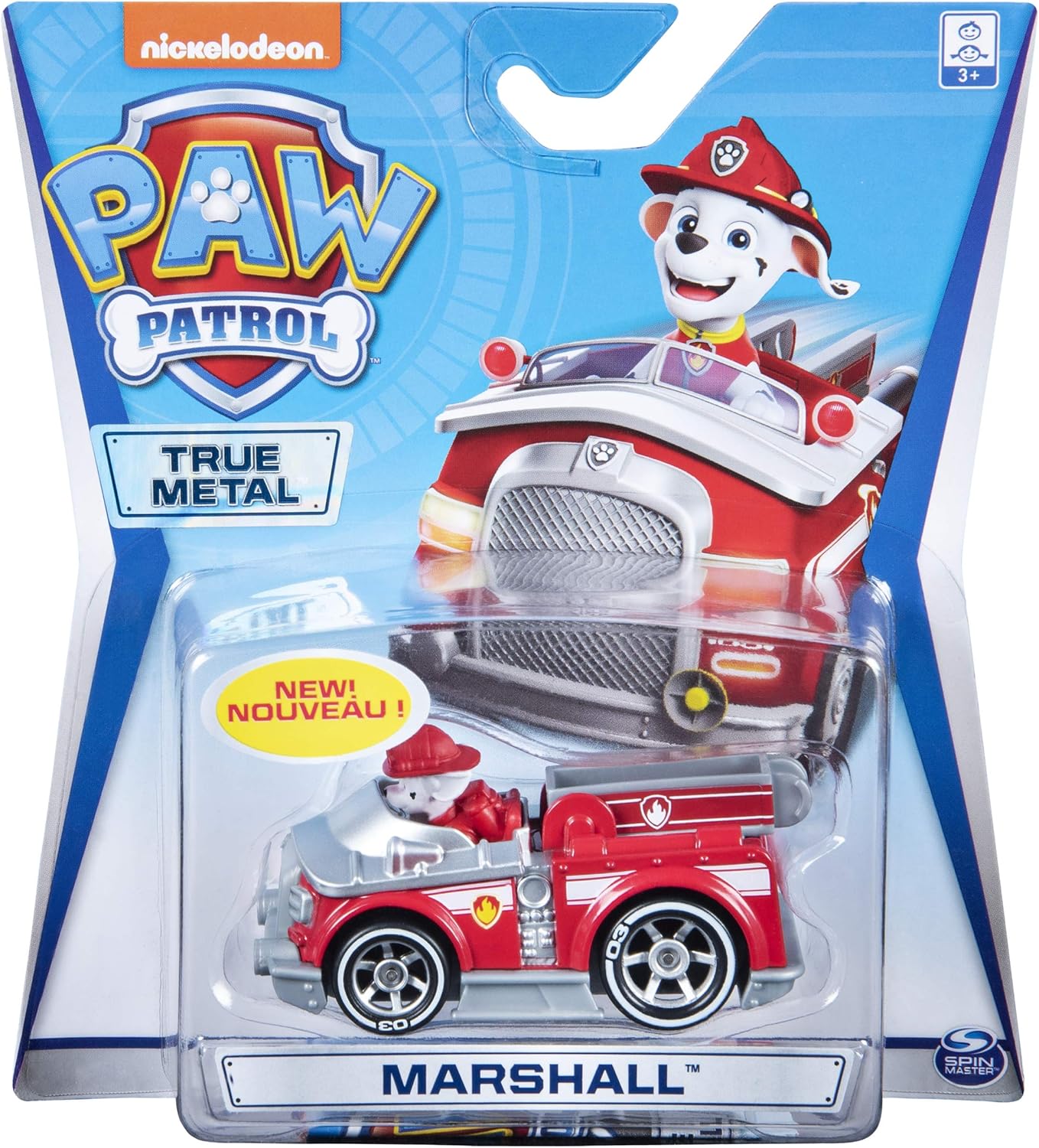 Spin Master Paw Patrol Marshall Die Cast In Metallo