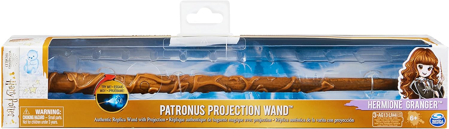 Bacchetta Magica Interattiva Proiezione Patronus Di Hermione Granger Da 33cm