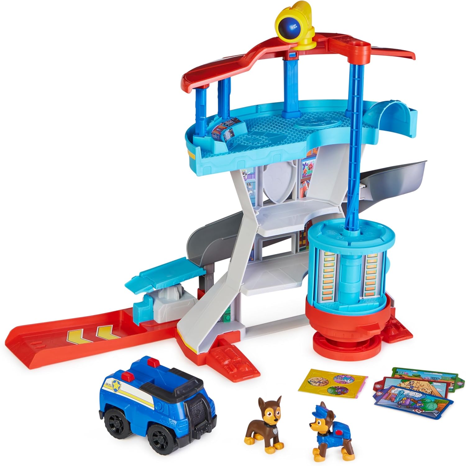 Paw Patrol Quartier Generale, Set Di Gioco Torre Di Controllo, 2 Personaggi Di Chase