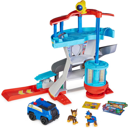 Paw Patrol Quartier Generale, Set Di Gioco Torre Di Controllo, 2 Personaggi Di Chase