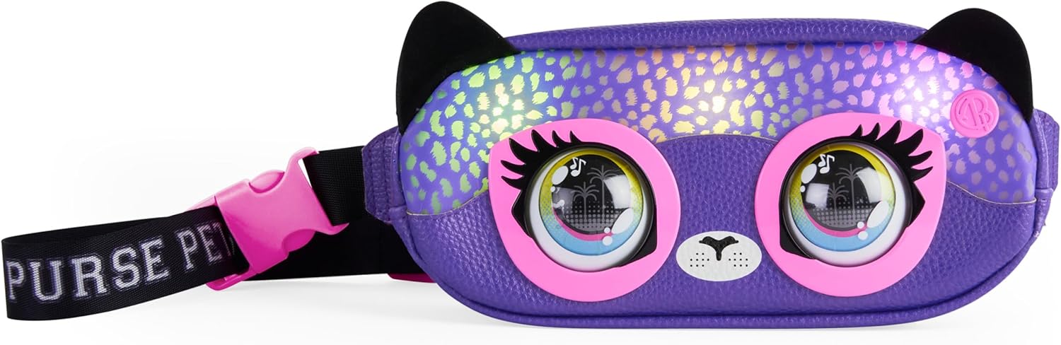 Purse Pets, Savannah Spotlight, Marsupio, Giocattolo Interattivo E Borsetta A Tracolla
