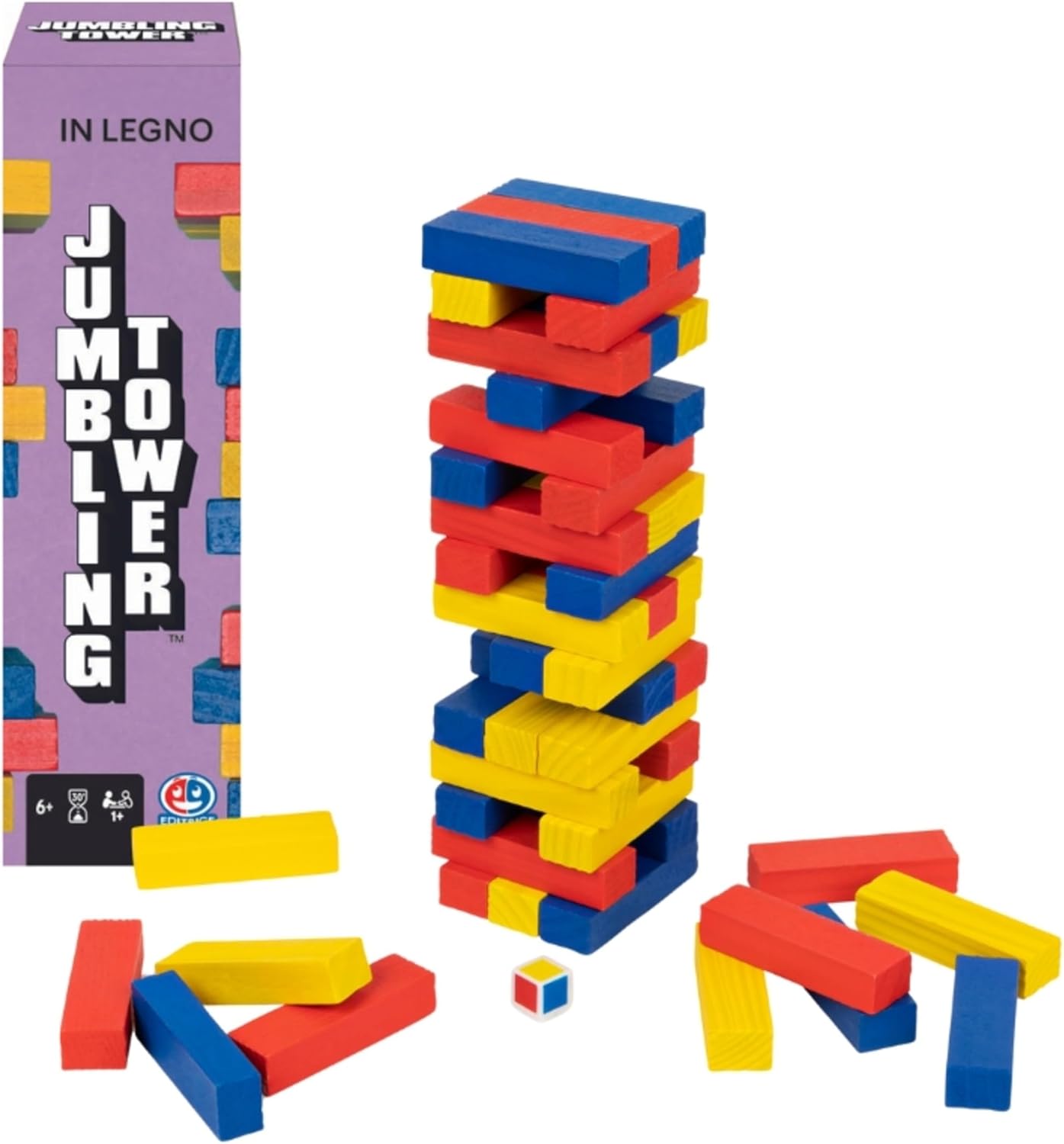Torre Di Legno Colorata Da 48 Pezzi