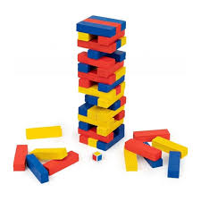 Torre Di Legno Colorata Da 48 Pezzi