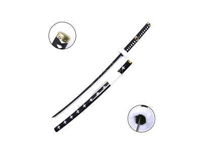 Katana Non Affilata One Piece Kikoku Bianca e Nera