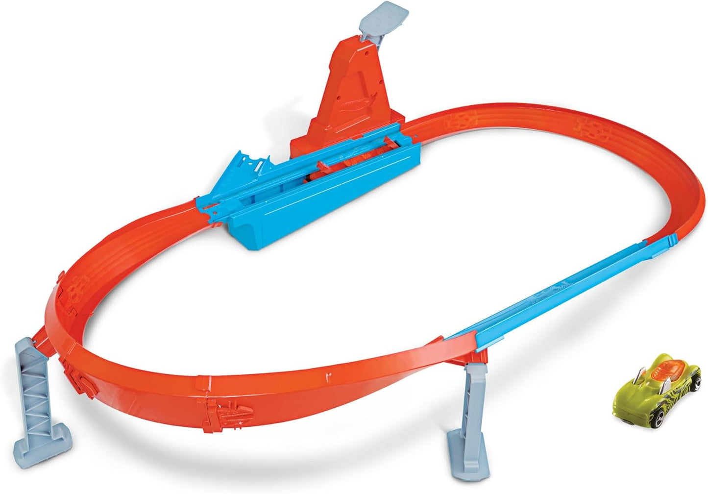 Hot Wheels, Playset Pista Sfida Di Velocità E Curva Estrema Con Macchinina