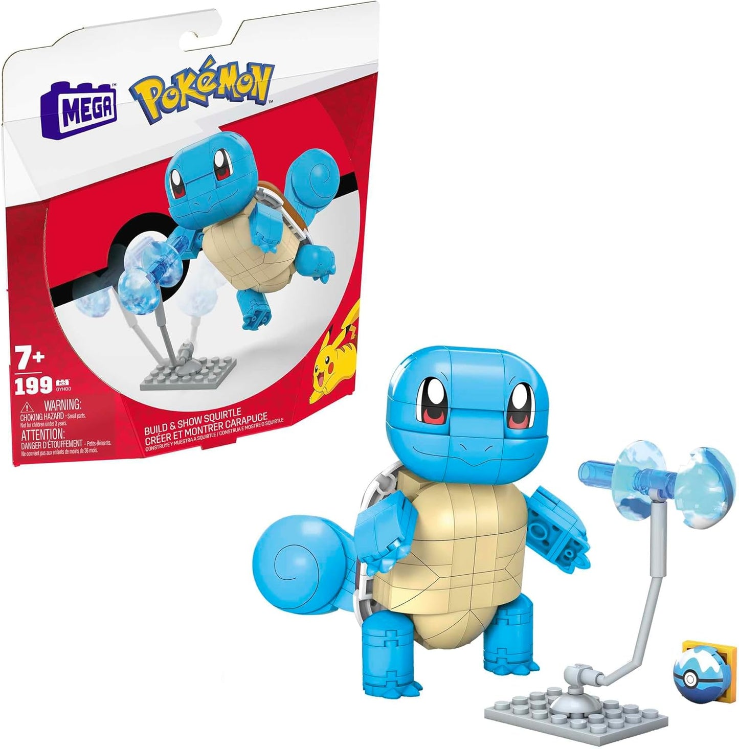 Mega Construx- Set Da Costruzione Pokémon Personaggio Squirtle