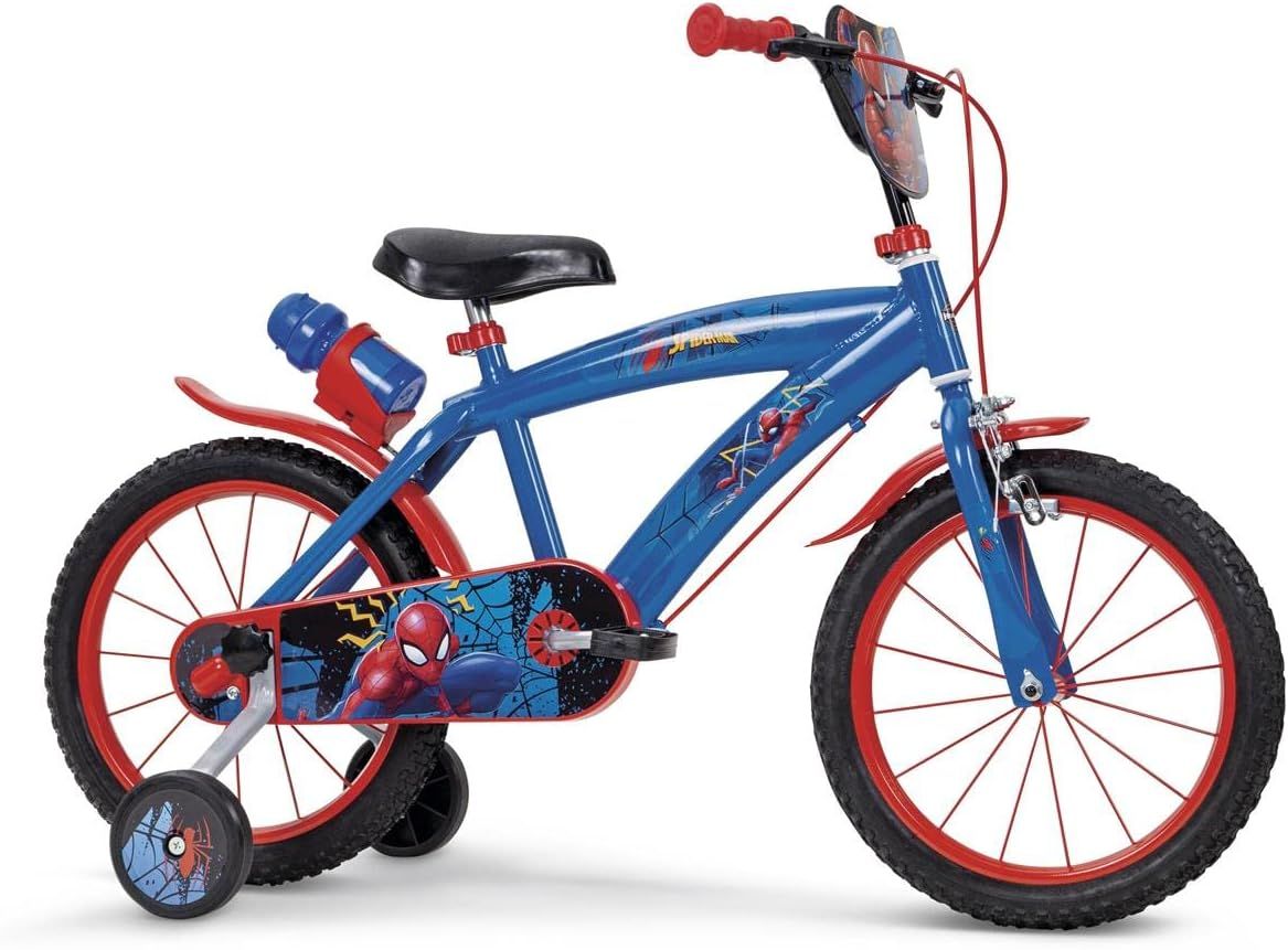 Bicicletta 16 Marvel Spiderman Disney ufficiale per bambino con rotelle