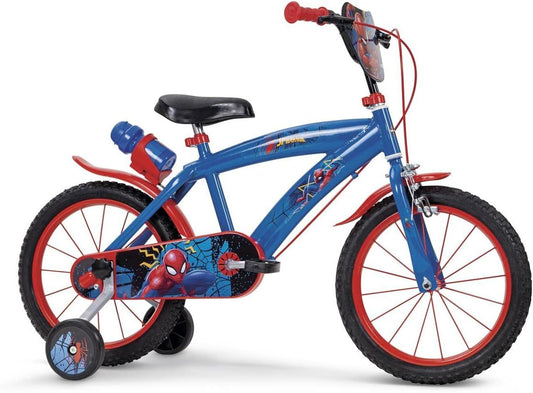 Bicicletta 16 Marvel Spiderman Disney ufficiale per bambino con rotelle
