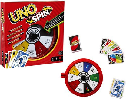 UNO Games Spin Card Game - Gioco da Tavolo per Famiglie