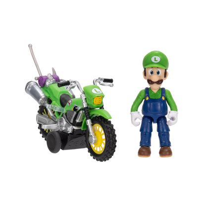 JAKKS Pacific Luigi Motocicletta Riavvolgimento Super Mario Galaxy Multicolore