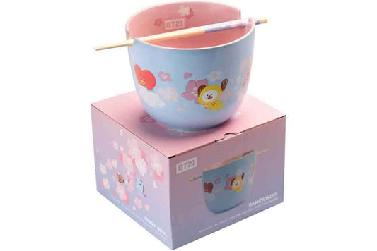 Bt21 ramen bowl with chopstick one piece ciotola