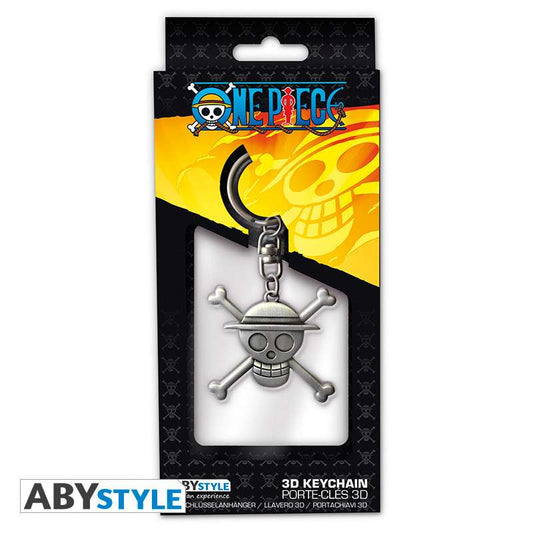 PORTACHIAVI Keychain One Piece Skull Luffy