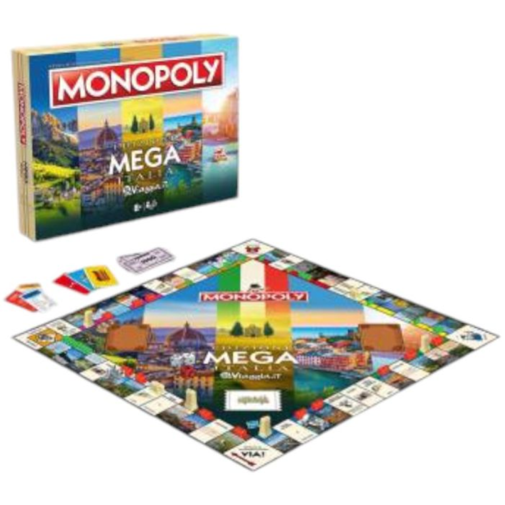 HASBRO MONOPOLY - EDIZIONE MEGA - ITALIA - SI VIAGGIA.IT
