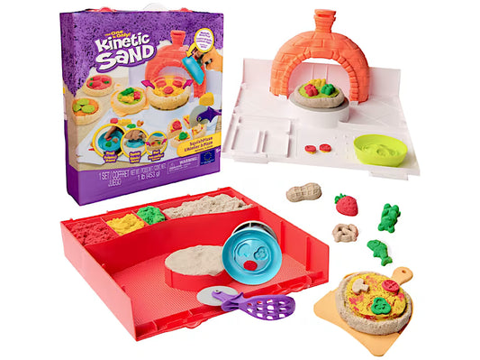 Kinetic Sand Squish Pizza Set 452 g – Kit Divertente Spin Master