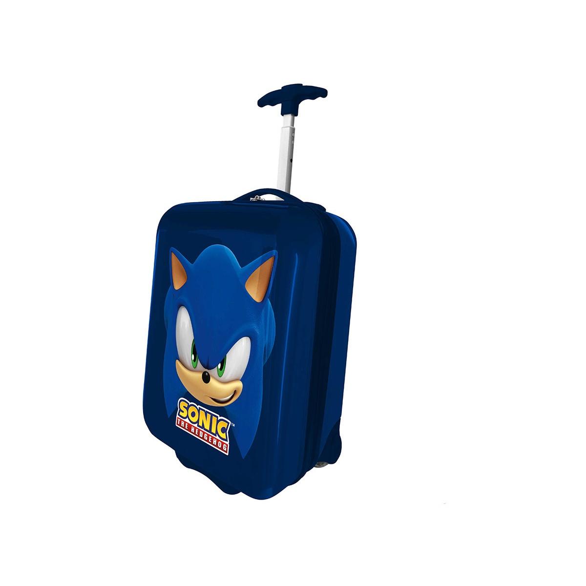 Sonic Trolley Da Viaggio Mini Valigia 2 Ruote In Abs Manico Allungabile