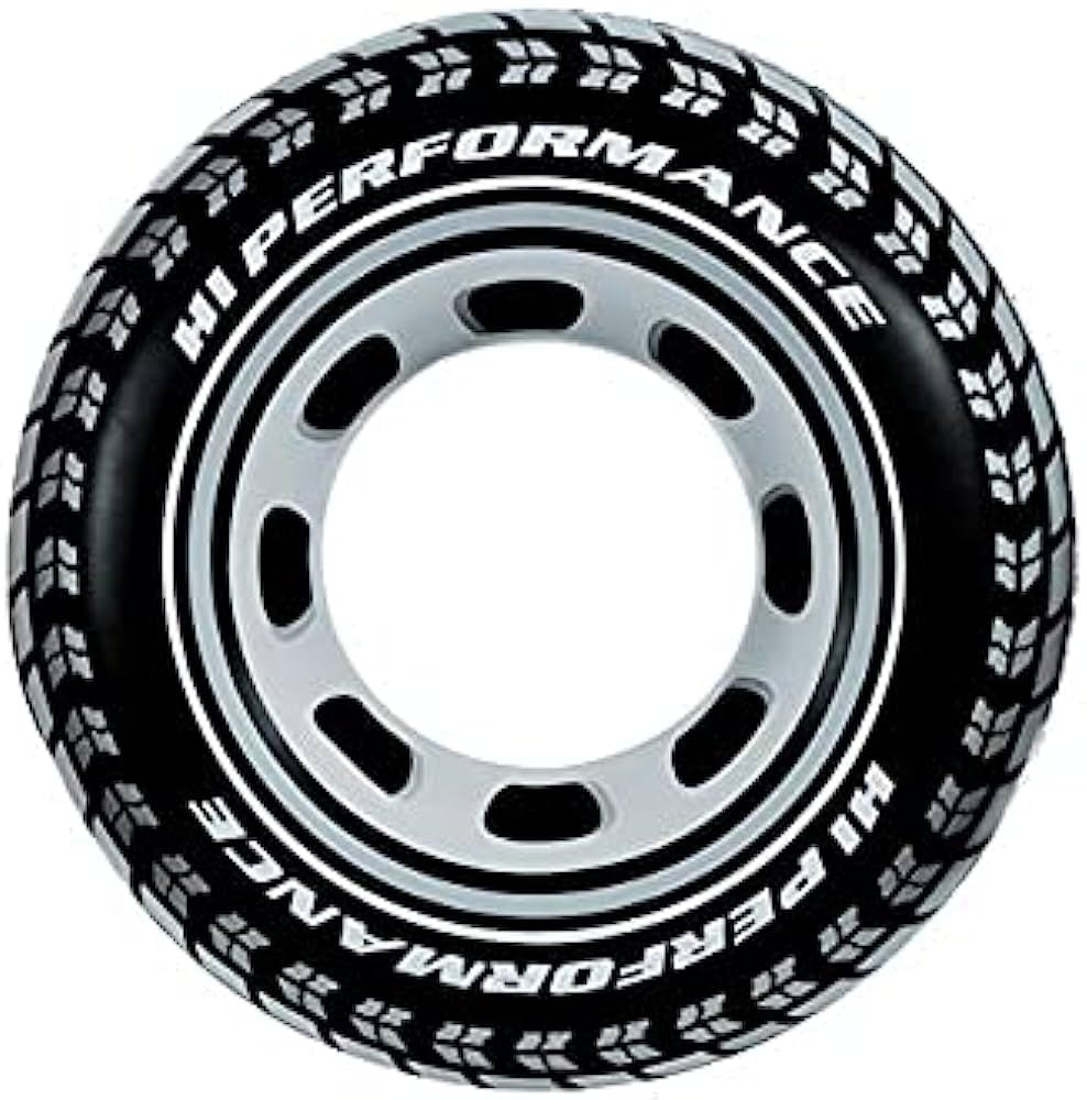 Intex Giant Tire - Ciambella Gonfiabile Piscina 91 cm (Set 4 pz) 9+